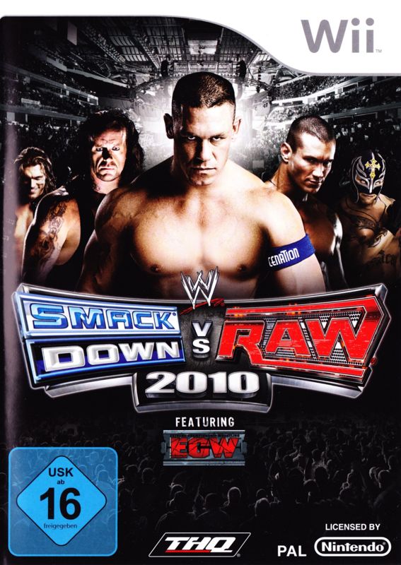 WWE Smackdown vs. Raw 2010 box art for Wii